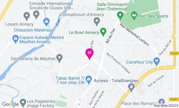 Localisation Restaurant  Le Prado