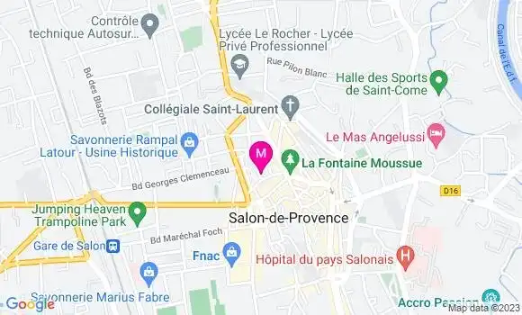 Localisation Pizzeria Lou Paradou