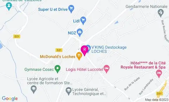 Localisation Restaurant  Le Grand Large