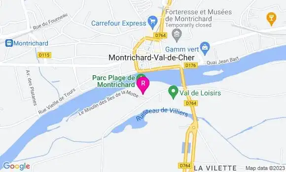 Localisation Restaurant de la Plage