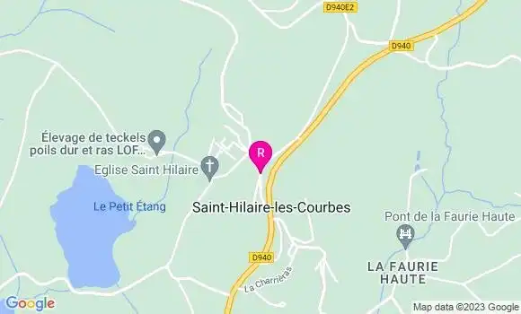 Localisation Auberge des Bruyères