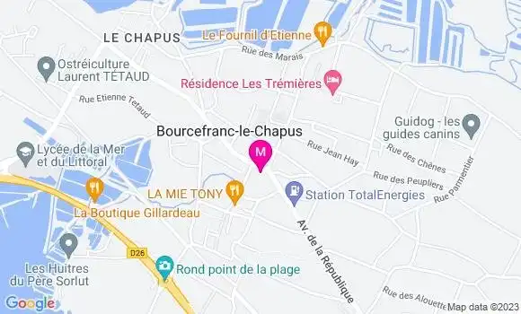 Localisation Restaurant  Café du Commerce