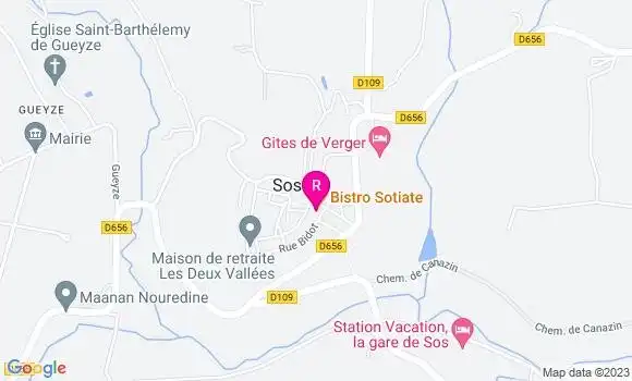 Localisation Bistrot Le Sociate
