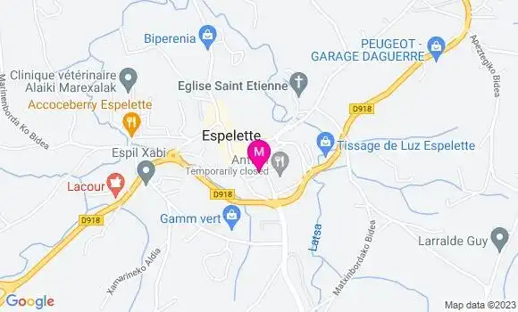 Localisation Restaurant  Chez Doxpi