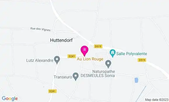 Localisation Restaurant  Au Lion Rouge