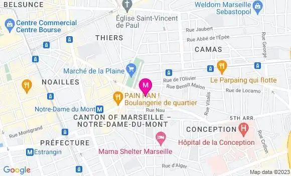 Localisation Pizzeria Le Baraki