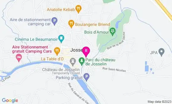 Localisation Pizzeria du Château