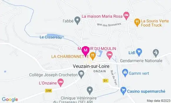 Localisation Restaurant  Le Chalet d