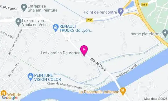 Localisation Restaurant  Les Jardins de Vartan