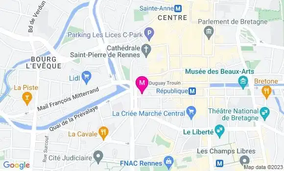 Localisation Restaurant  La Parisienne
