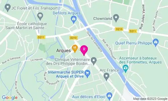 Localisation Restaurant  Aux Pizzas Potes