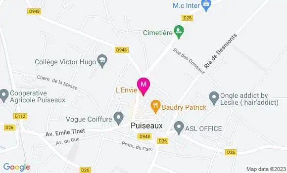 Localisation Restaurant  L