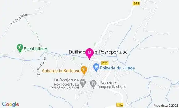 Localisation Auberge du Moulin
