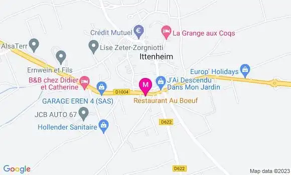 Localisation Alsacien Restaurant au Boeuf