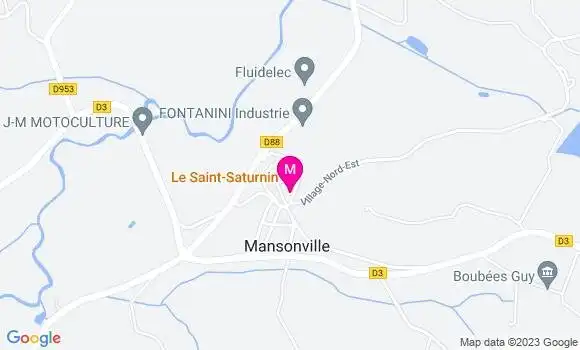 Localisation Restaurant  Le Saint Saturnin