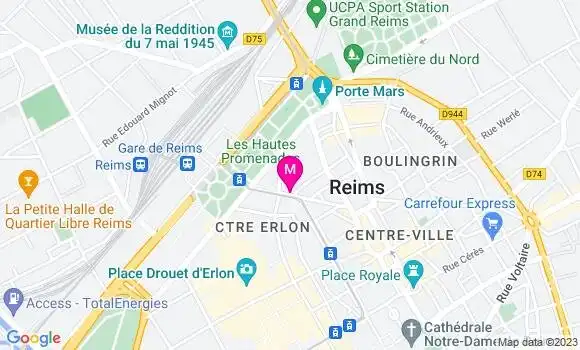 Localisation Brasserie Le Thiers