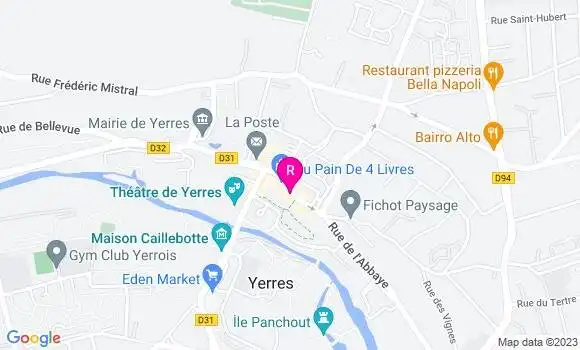 Localisation Pizzeria La Massalia