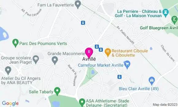 Localisation Restaurant Bar Le P