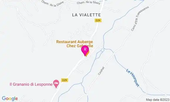 Localisation Auberge Gabrielle
