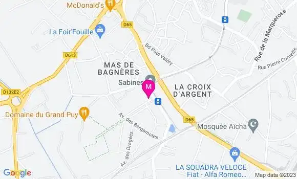 Localisation Brasserie Les Grisettes