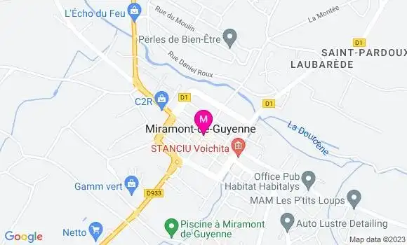 Localisation Le Bistrot du Commerce