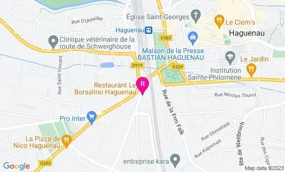 Localisation Restaurant  Le Borsalino