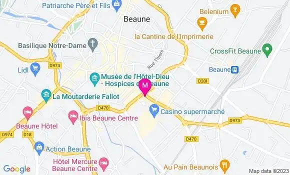 Localisation Restaurant  Le Bacchus