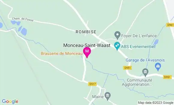 Localisation Brasserie de Monceau