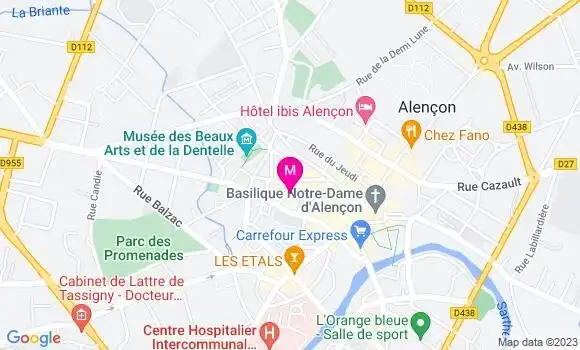 Localisation Bistrot de la Halle