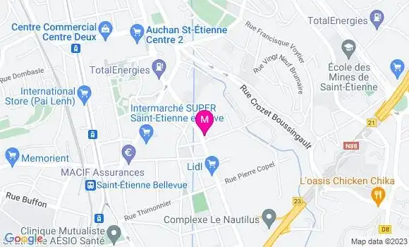 Localisation Restaurant  Le Modern