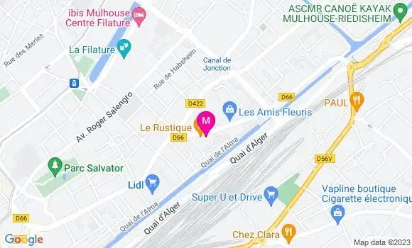 Localisation Restaurant  Le Rustique