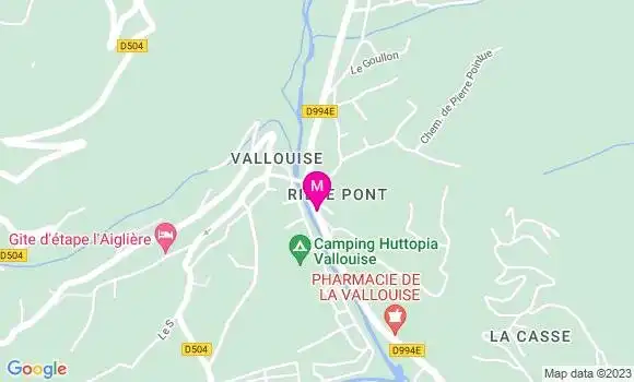 Localisation Restaurant Hôtel Les Vallois