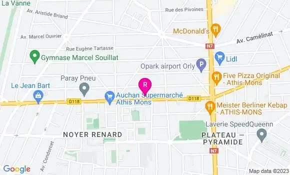 Localisation Restaurant  Rapido Pizza