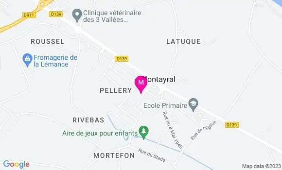 Localisation Restaurant Grill Le Clover