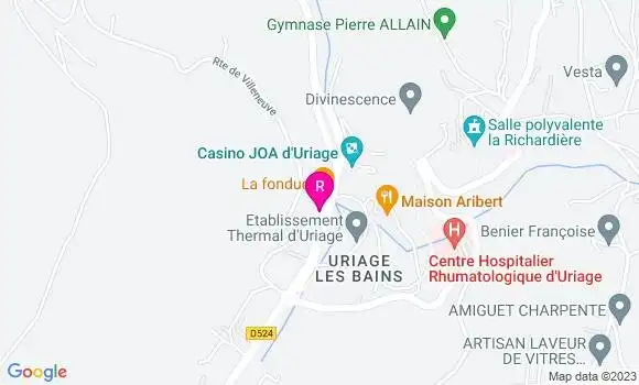 Localisation Pizzeria Le Carillon
