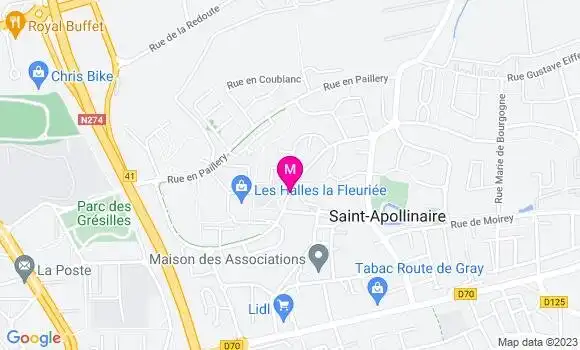 Localisation Restaurant  Le Saint à Pot