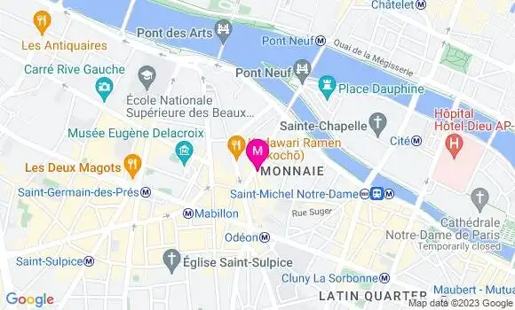 Localisation Restaurant Thaï Le Wok Saint Germain