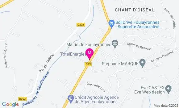Localisation Café Le Caoulet