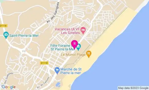 Localisation Restaurant  Le Palmarium