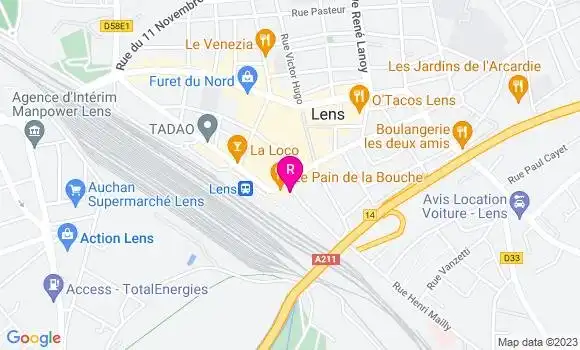 Localisation Restaurant  L