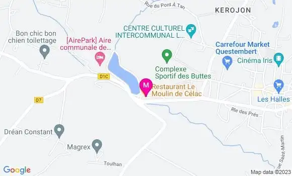 Localisation Restaurant  Le Moulin de Célac