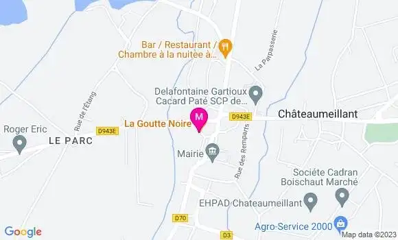 Localisation Restaurant  La Goutte Noire