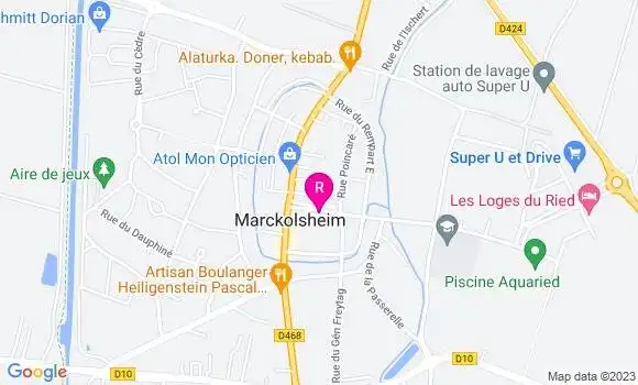 Localisation Auberge du Grenadier
