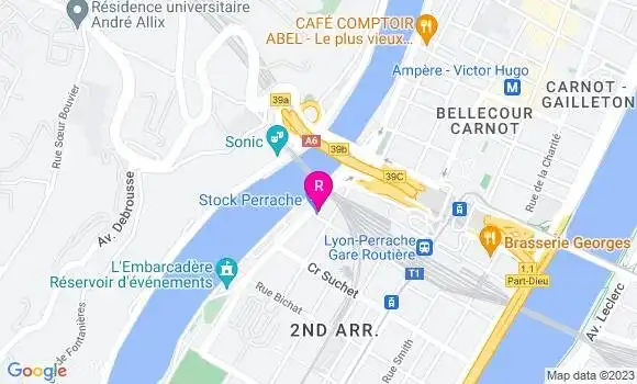 Localisation Restaurant  Aux Trois Fleuves