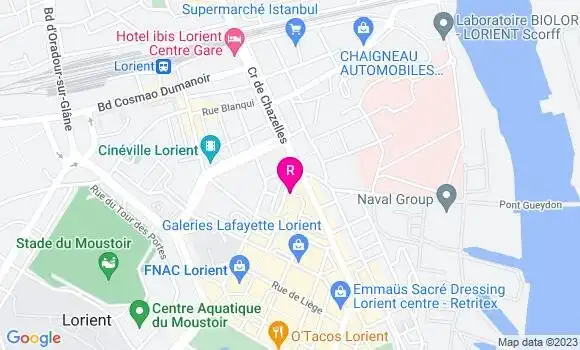 Localisation Restaurant  Le Qg