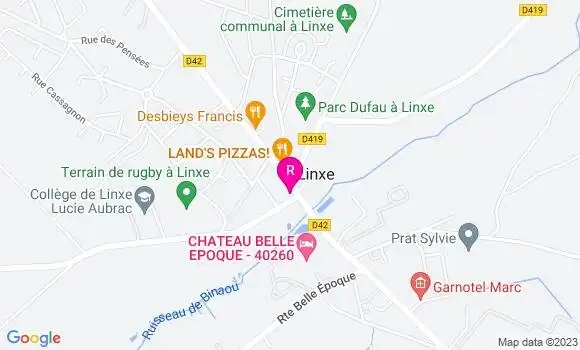 Localisation Restaurant du Centre