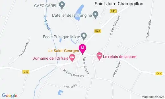 Localisation Restaurant  Le Saint Georges