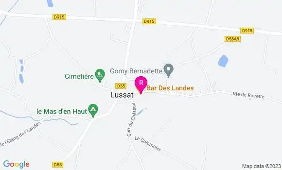 Localisation Restaurant  Bar des Landes