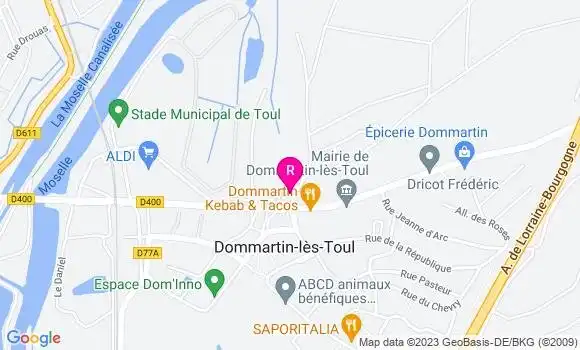 Localisation Restaurant Rue de la Prairie