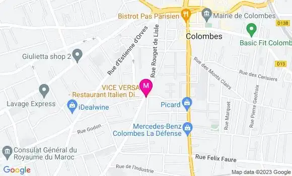 Localisation Restaurant Italien Vice Versa
